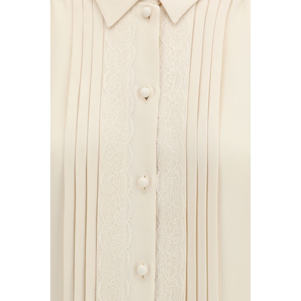 Valentino Garavani Beige Silk Women's Shirt