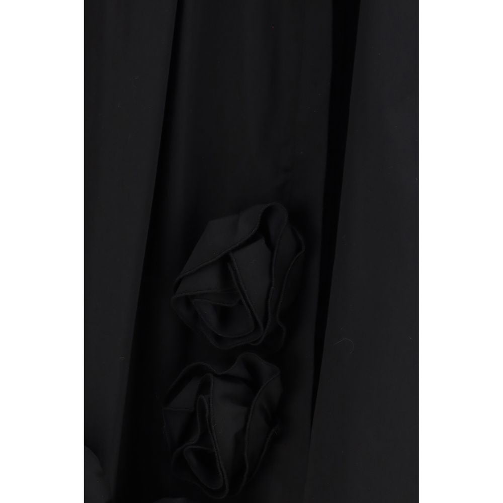 Ella Black Cotton Casual Women's Dress