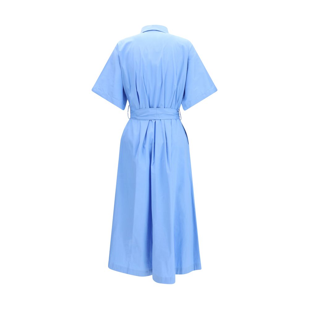 Ella Blue Cotton Casual Women's Dress