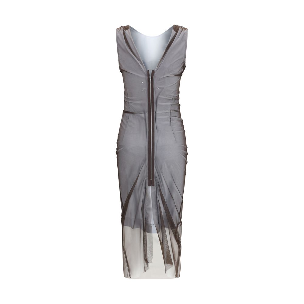 Maison Margiela Brown Polyamide Casual Women's Dress