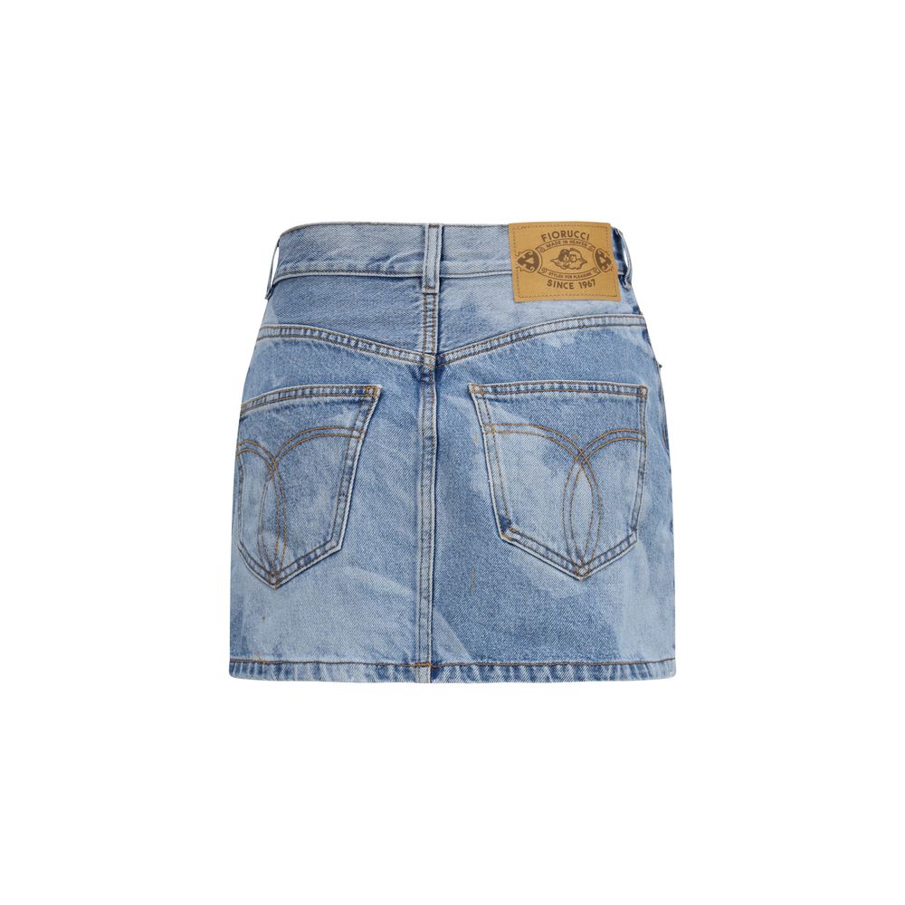 Fiorucci Blue Denim Women's Skirt