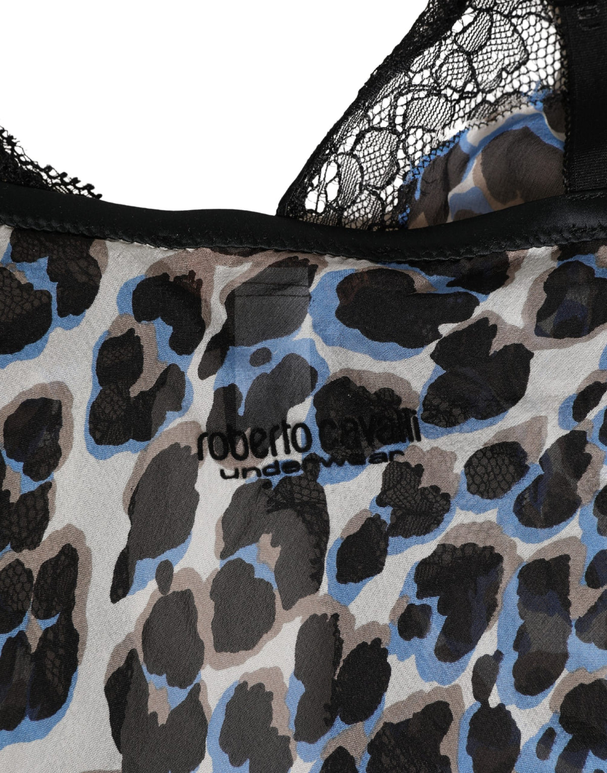 Roberto Cavalli Multicolor Leopard Babydoll Chemise Women's Underwear