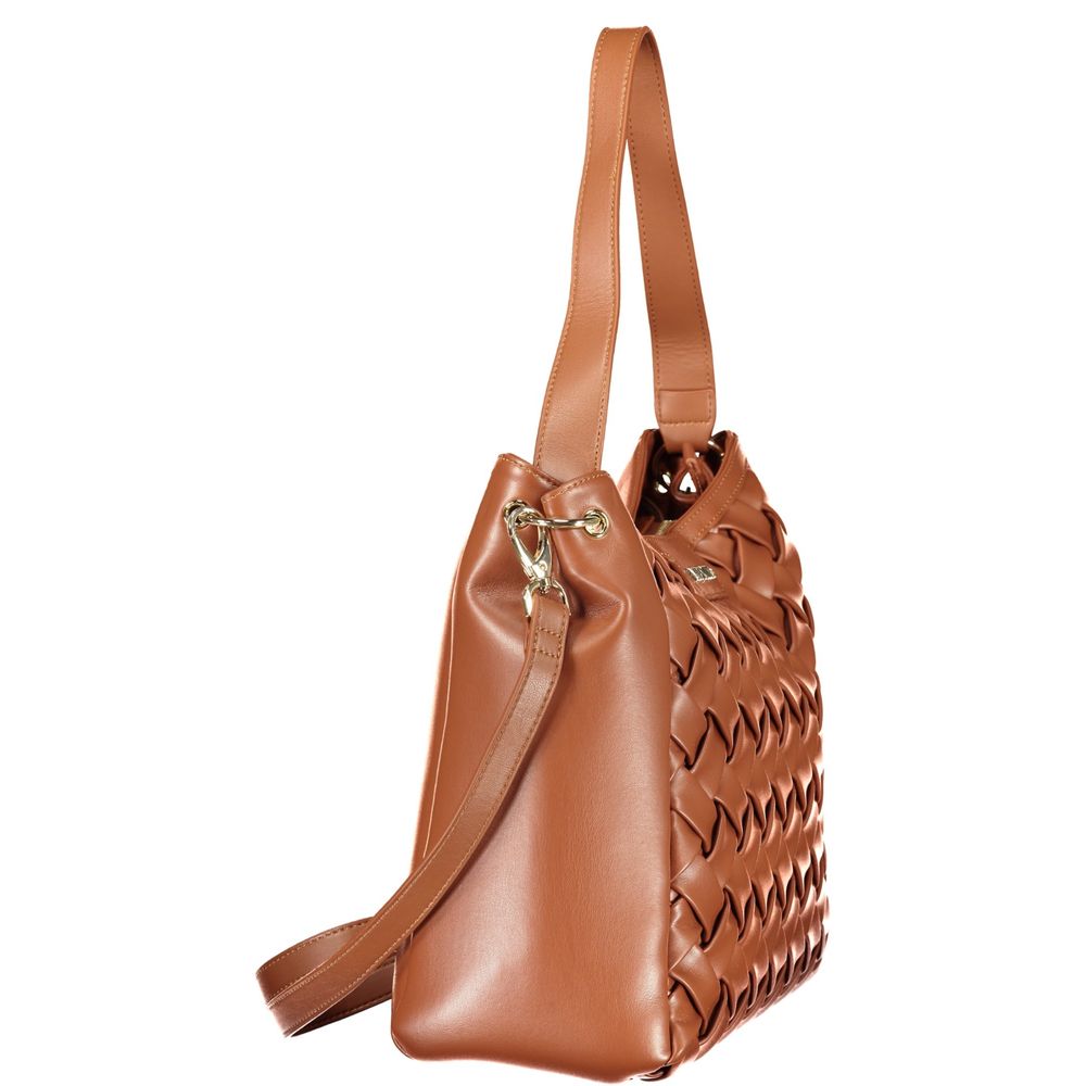 Mario Valentino Brown Polyurethane Women's Women's Bag