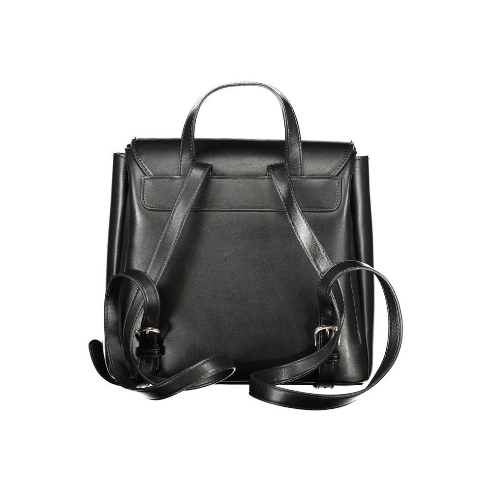 Mario Valentino Black Polyurethane Women's Women's Backpack