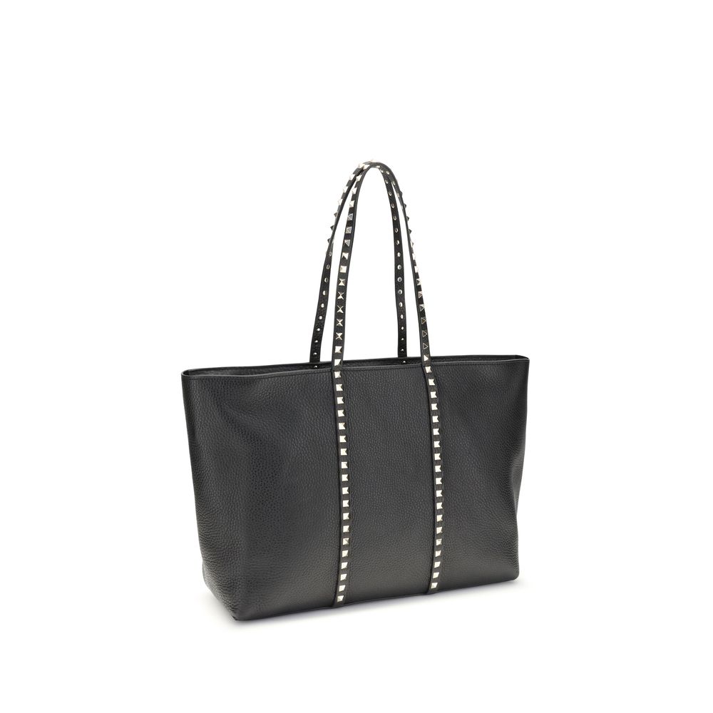 Valentino Garavani Black Calf Leather Bos Taurus Shoulder Women's Bag