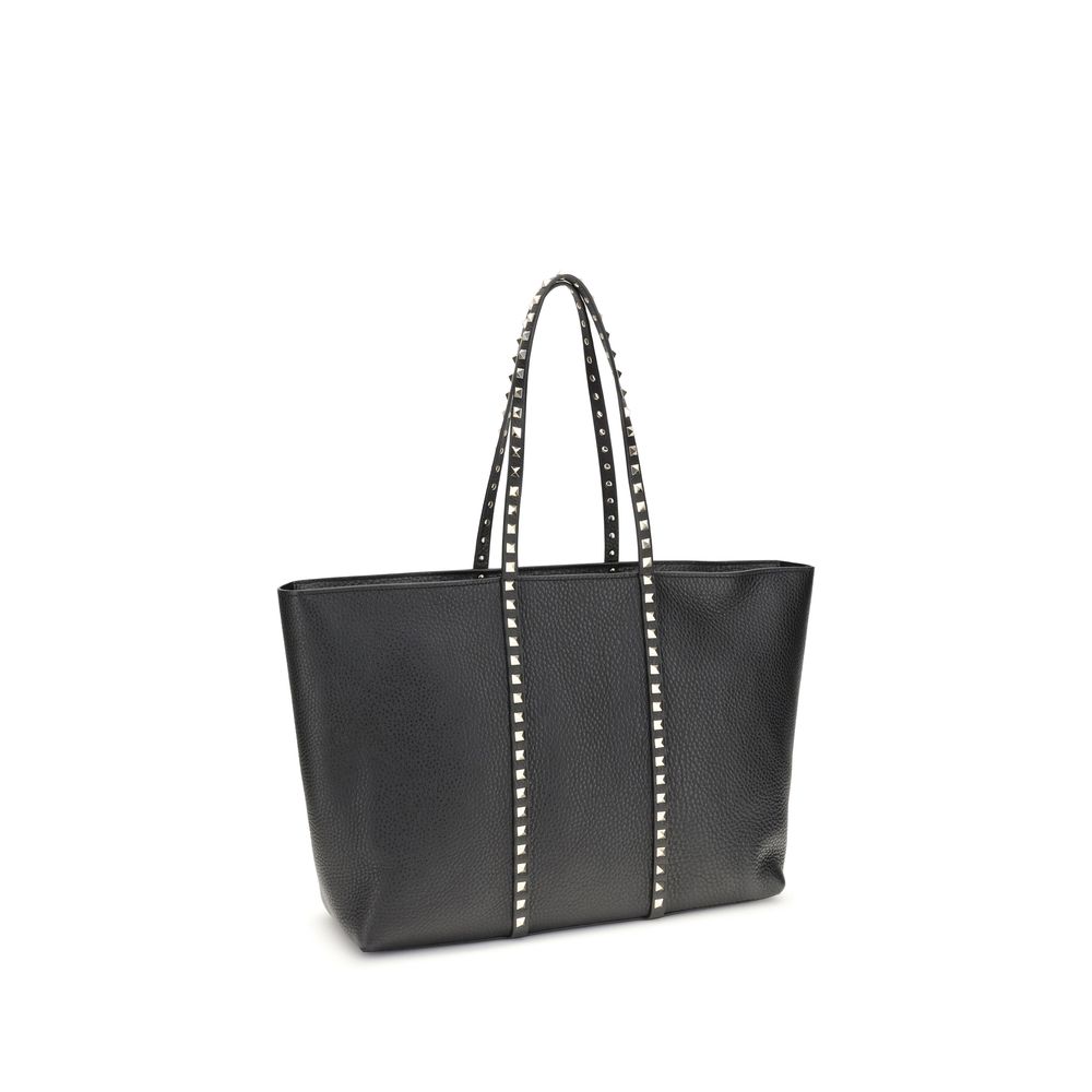 Valentino Garavani Black Calf Leather Bos Taurus Shoulder Women's Bag