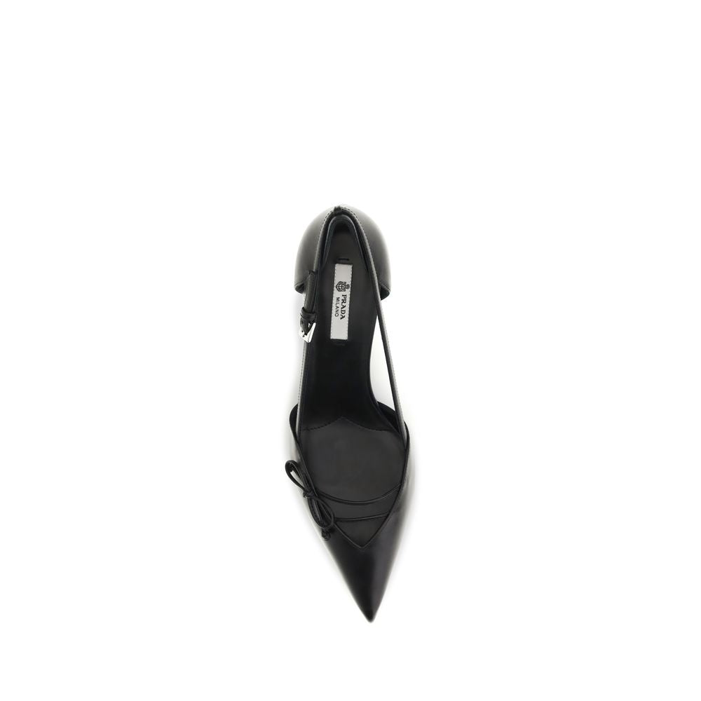 Prada Black Goatskin High Heel Women's Pumps