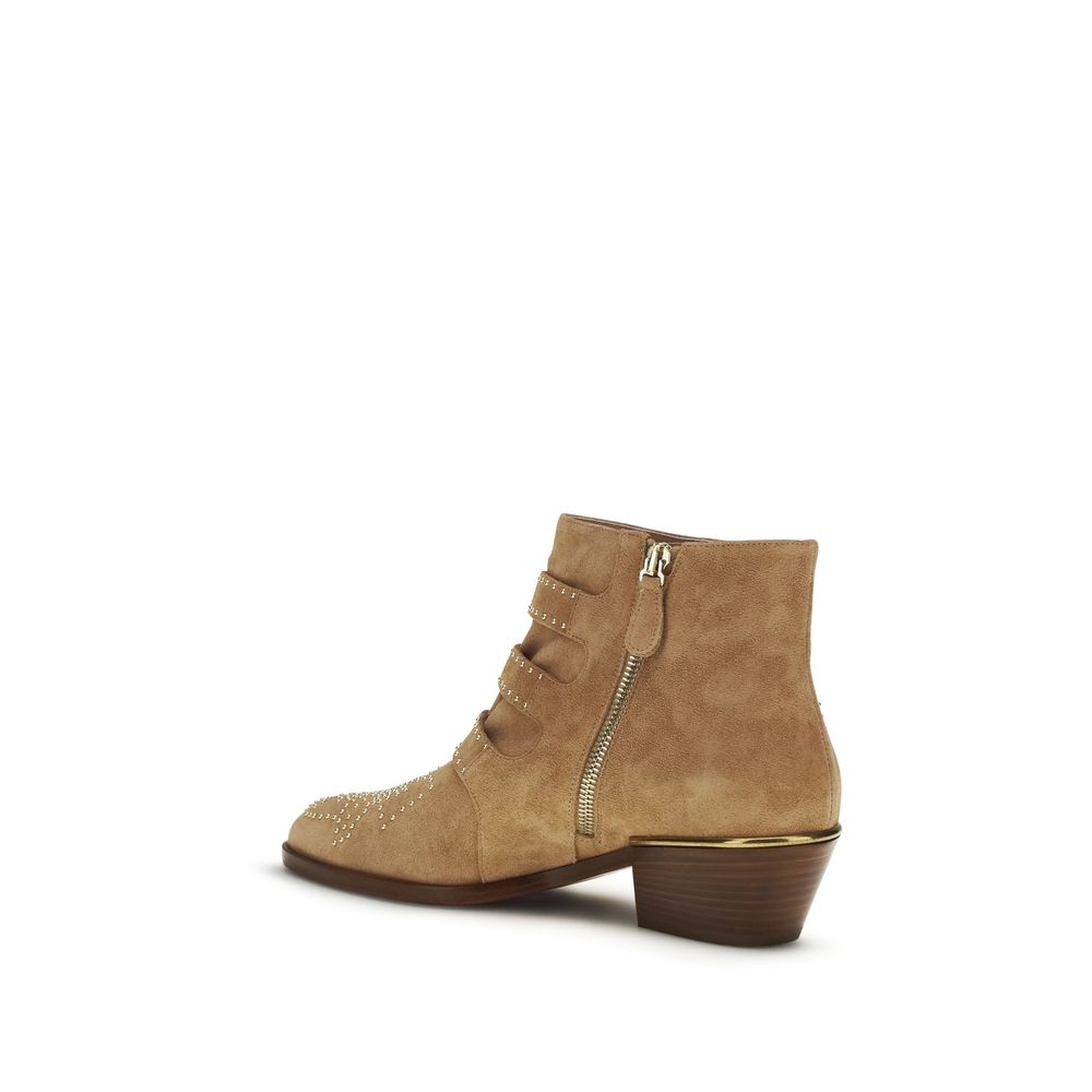Chloé Multicolor Calf Leather Bos Taurus Ankle Women's Boots