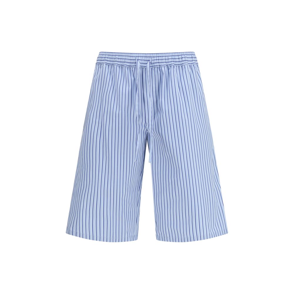 Dolce & Gabbana Blue Cotton Bermuda Men's Shorts