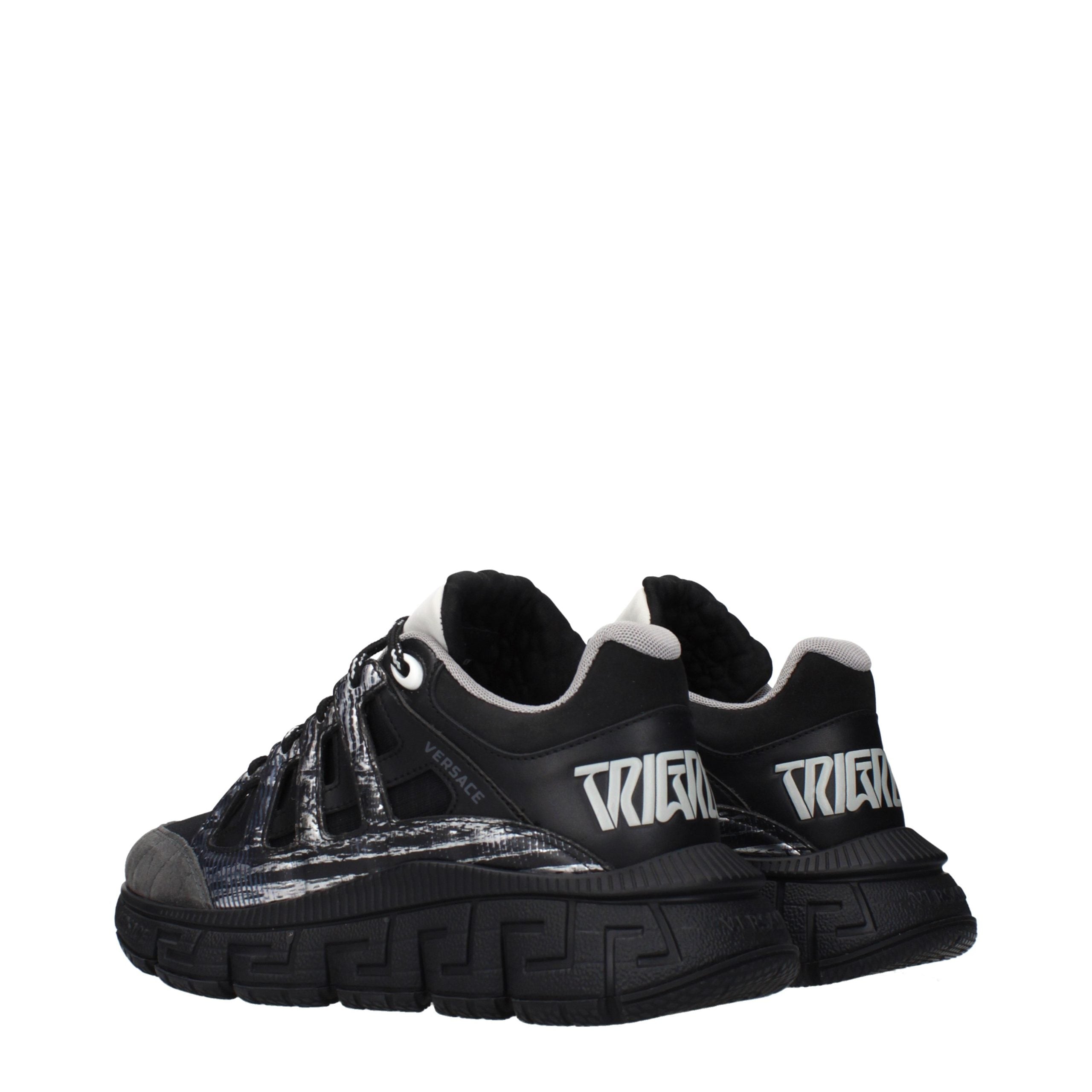 Versace Black Fabric Athletic Women's Sneakers