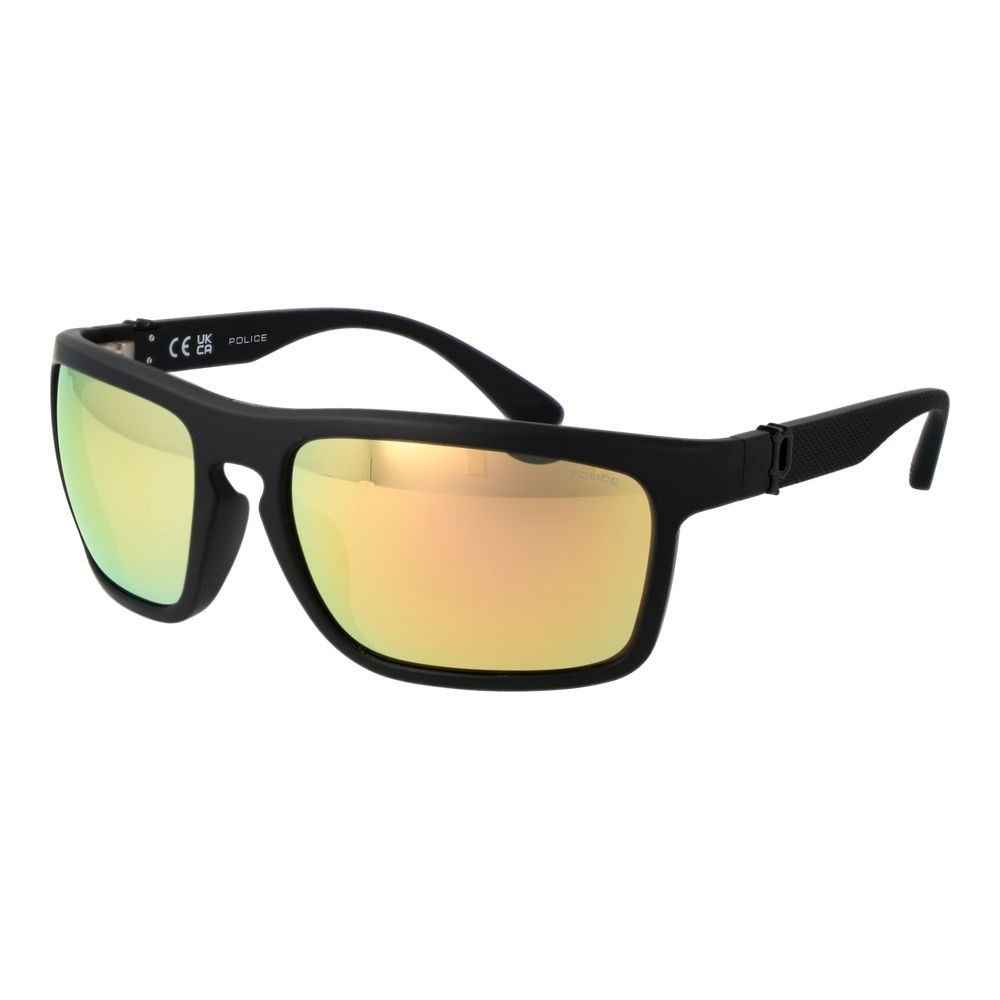 Police Black Plastic Men's Sunglasses