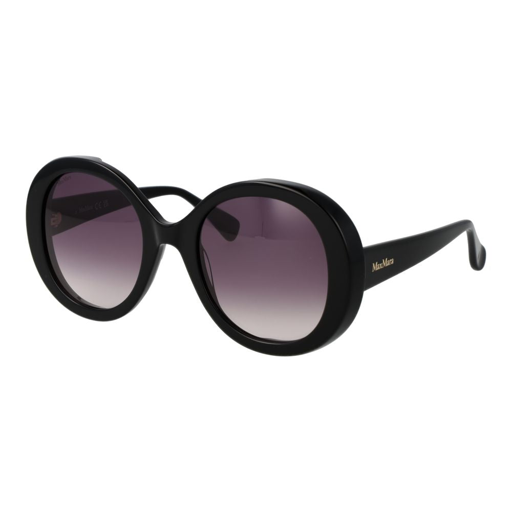 Max Mara Black Acetate Women's Sunglasses