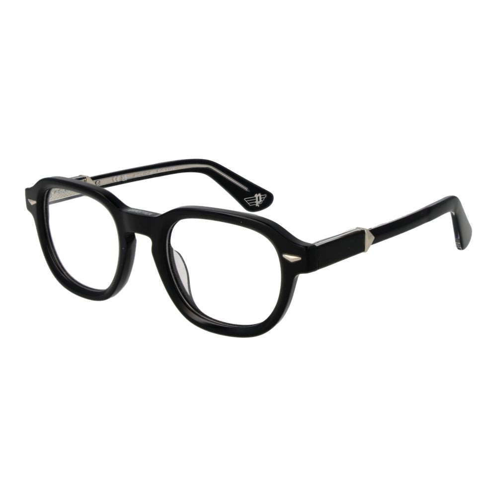 Police Black Cellulose Acetate Glasses Men's (Frames)