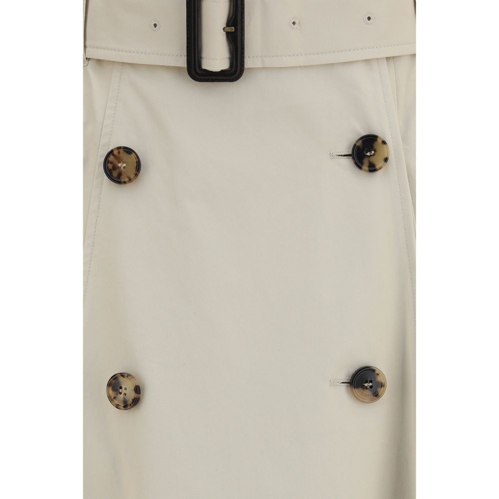 Burberry Beige Cotton Midi Women's Skirt