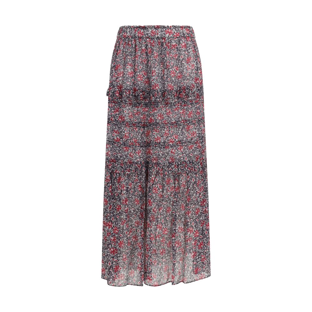 Isabel Marant Étoile Purple Cotton Long Women's Skirt
