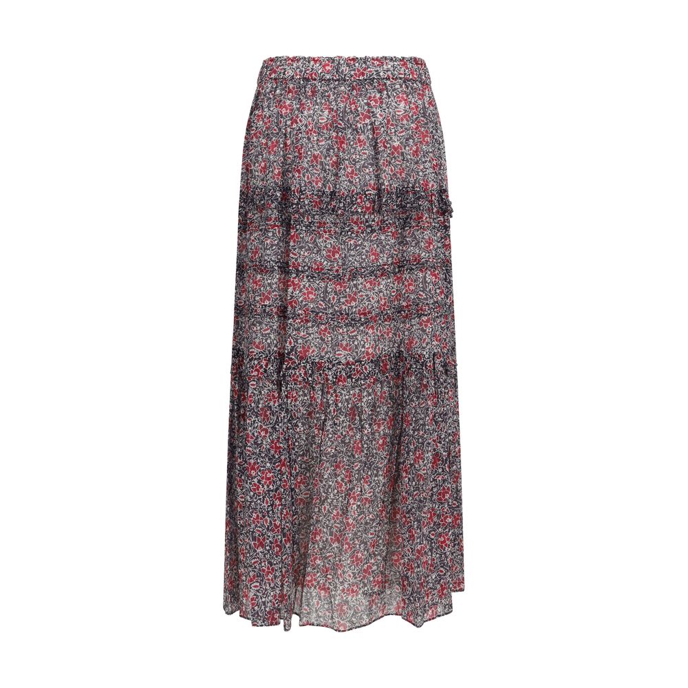Isabel Marant Étoile Purple Cotton Long Women's Skirt