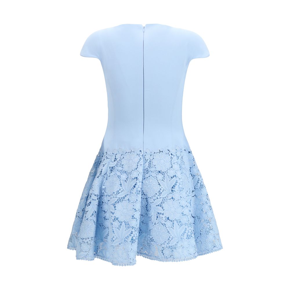 Self-Portrait Blue Polyester Casual Women's Dress