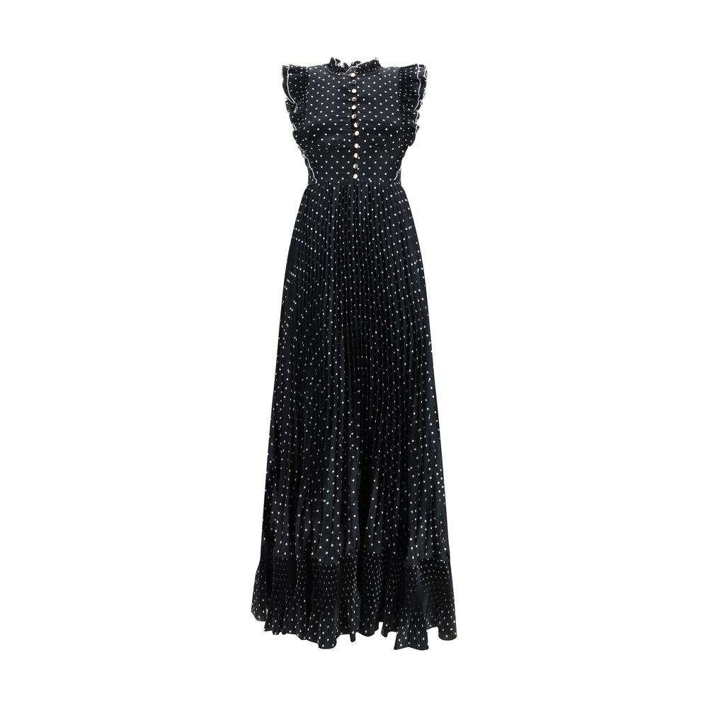 Self-Portrait Black Polyester Casual Women's Dress