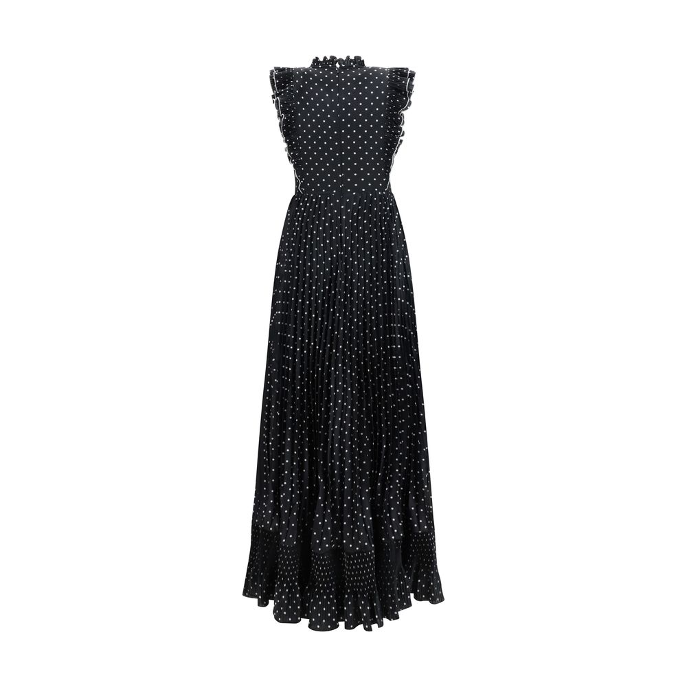Self-Portrait Black Polyester Casual Women's Dress