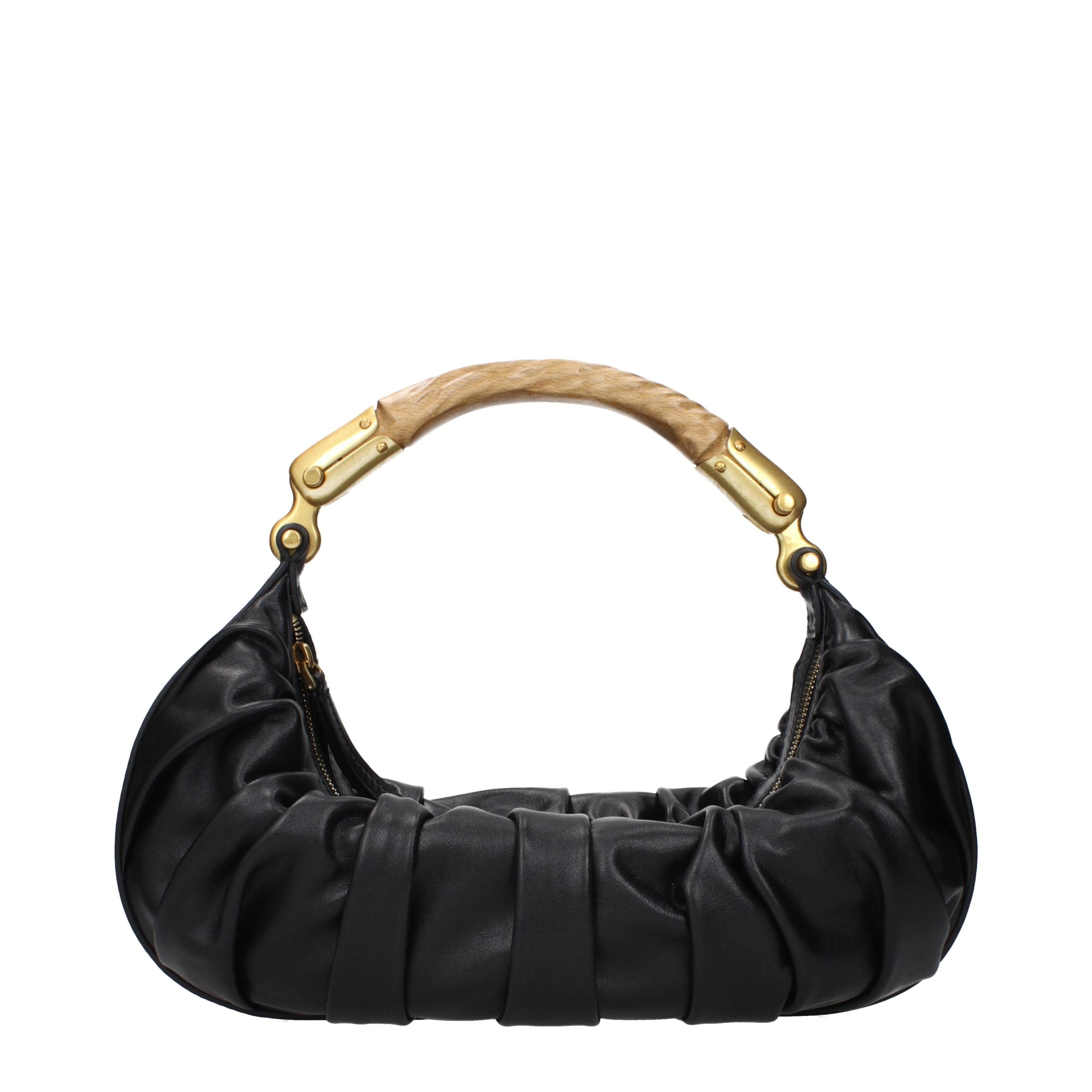 Balmain Black Leather Women's Handbag