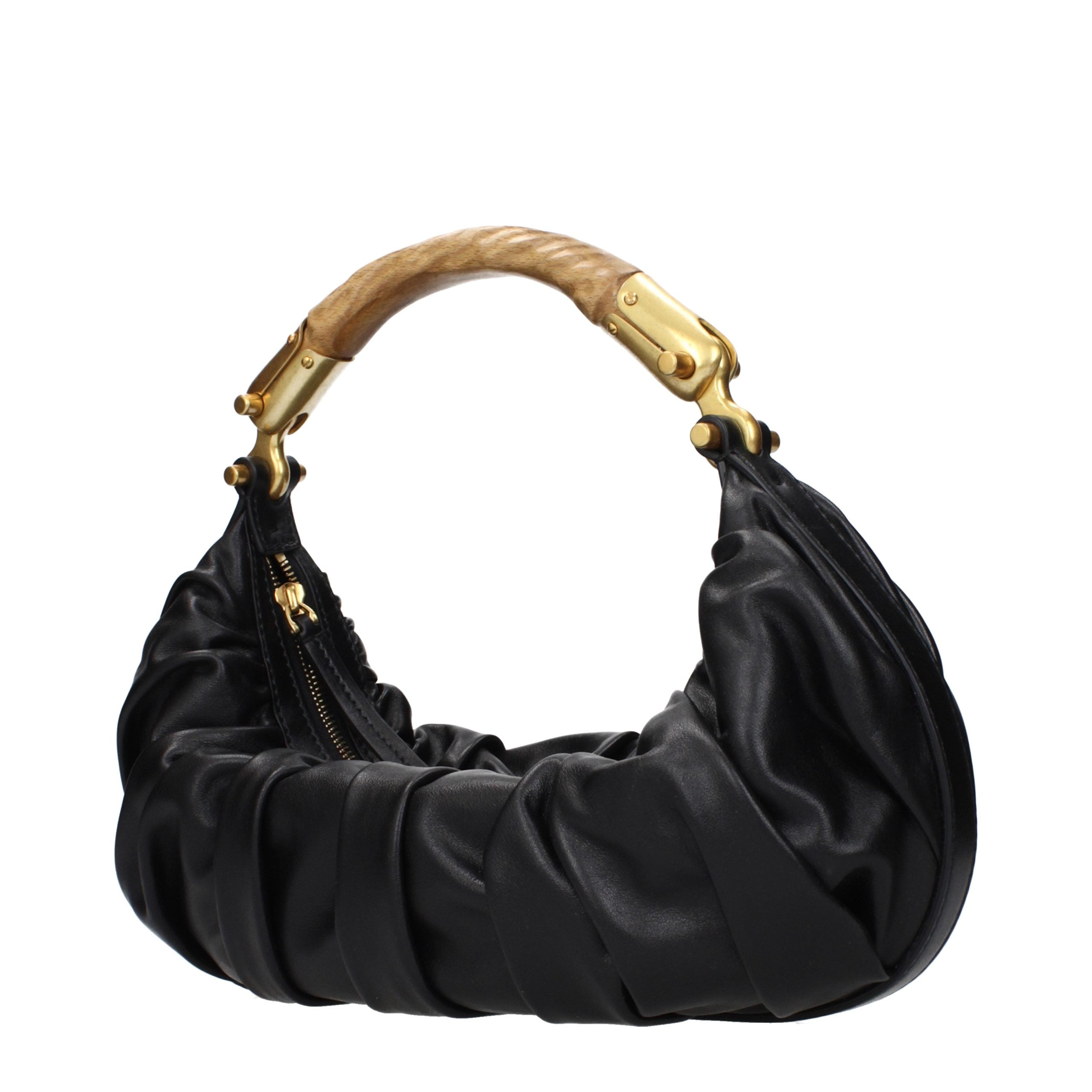 Balmain Black Leather Women's Handbag