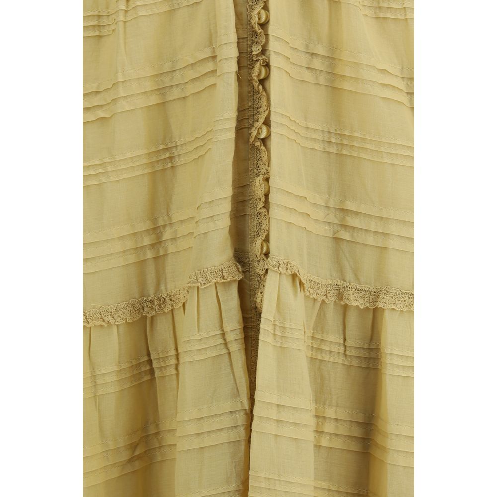 Isabel Marant Étoile Beige Cotton Casual Women's Dress