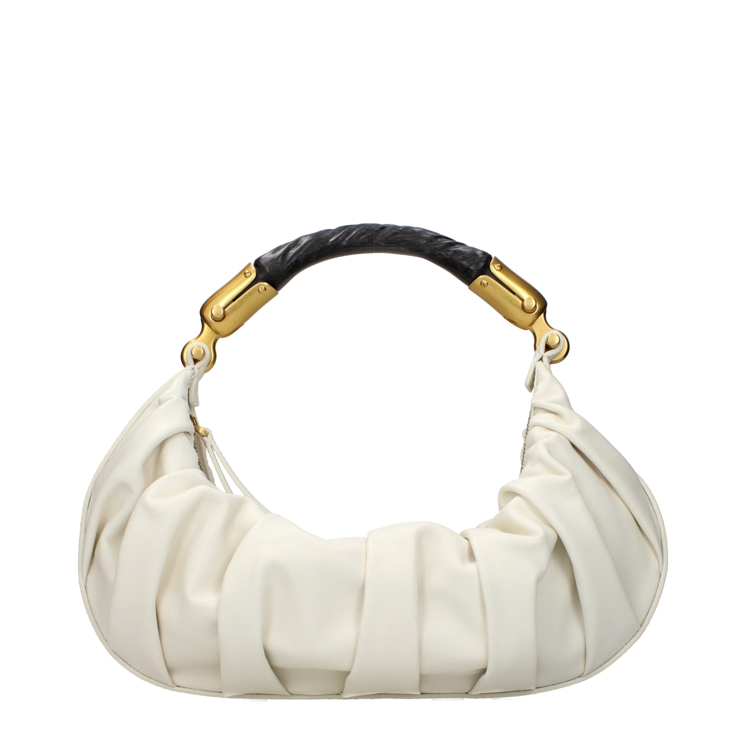 Balmain Beige Leather Women's Handbag