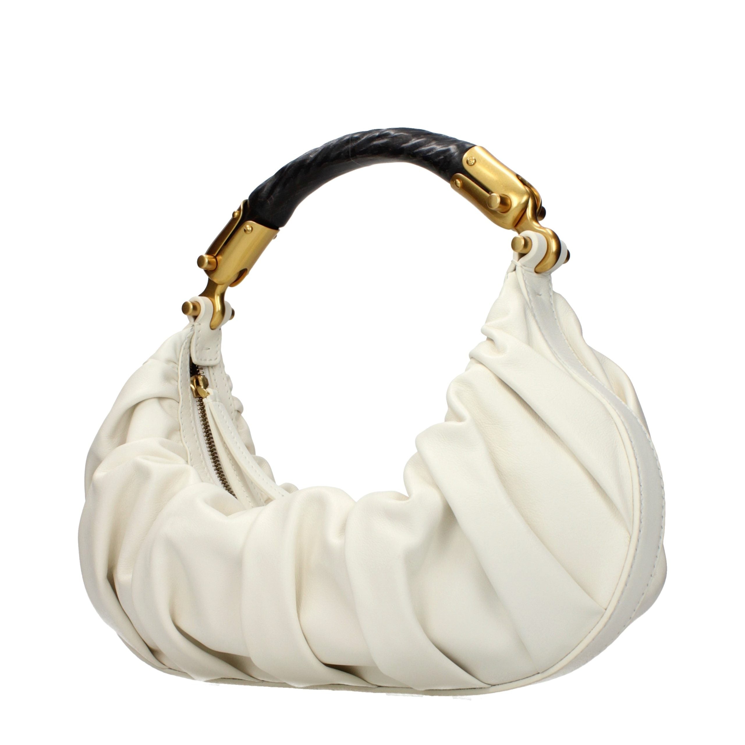 Balmain Beige Leather Women's Handbag