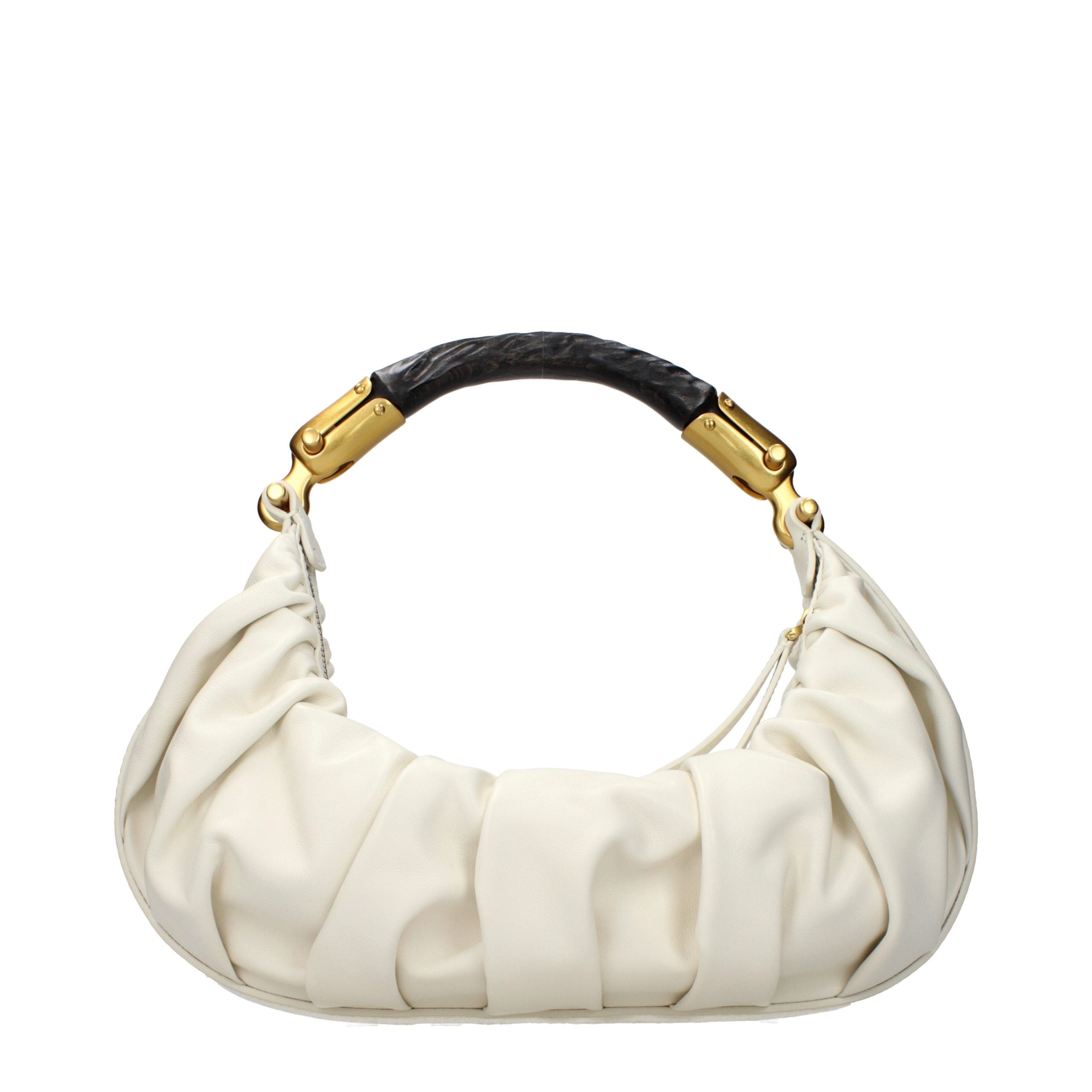 Balmain Beige Leather Women's Handbag