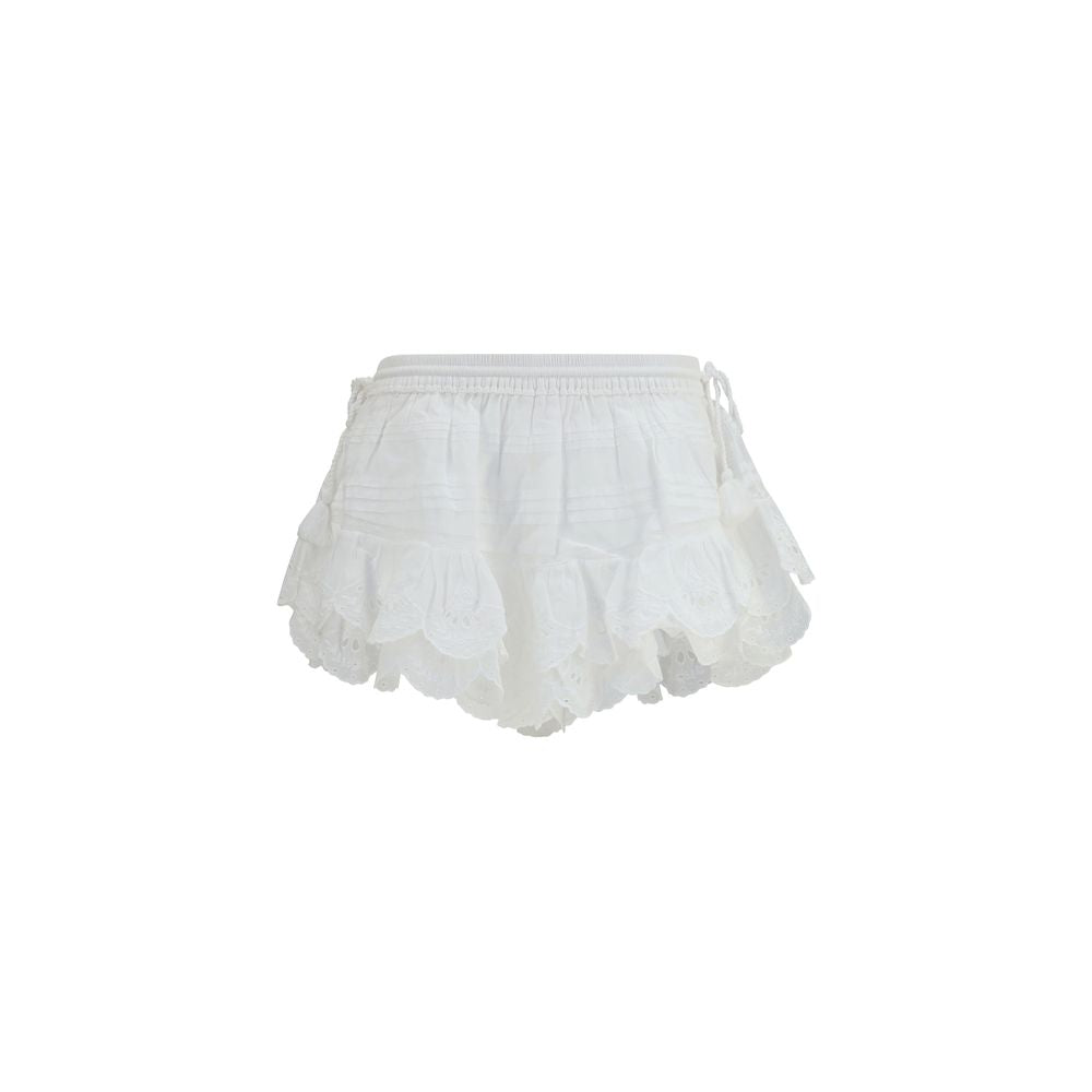 Isabel Marant Étoile White Cotton Bermuda Women's Shorts