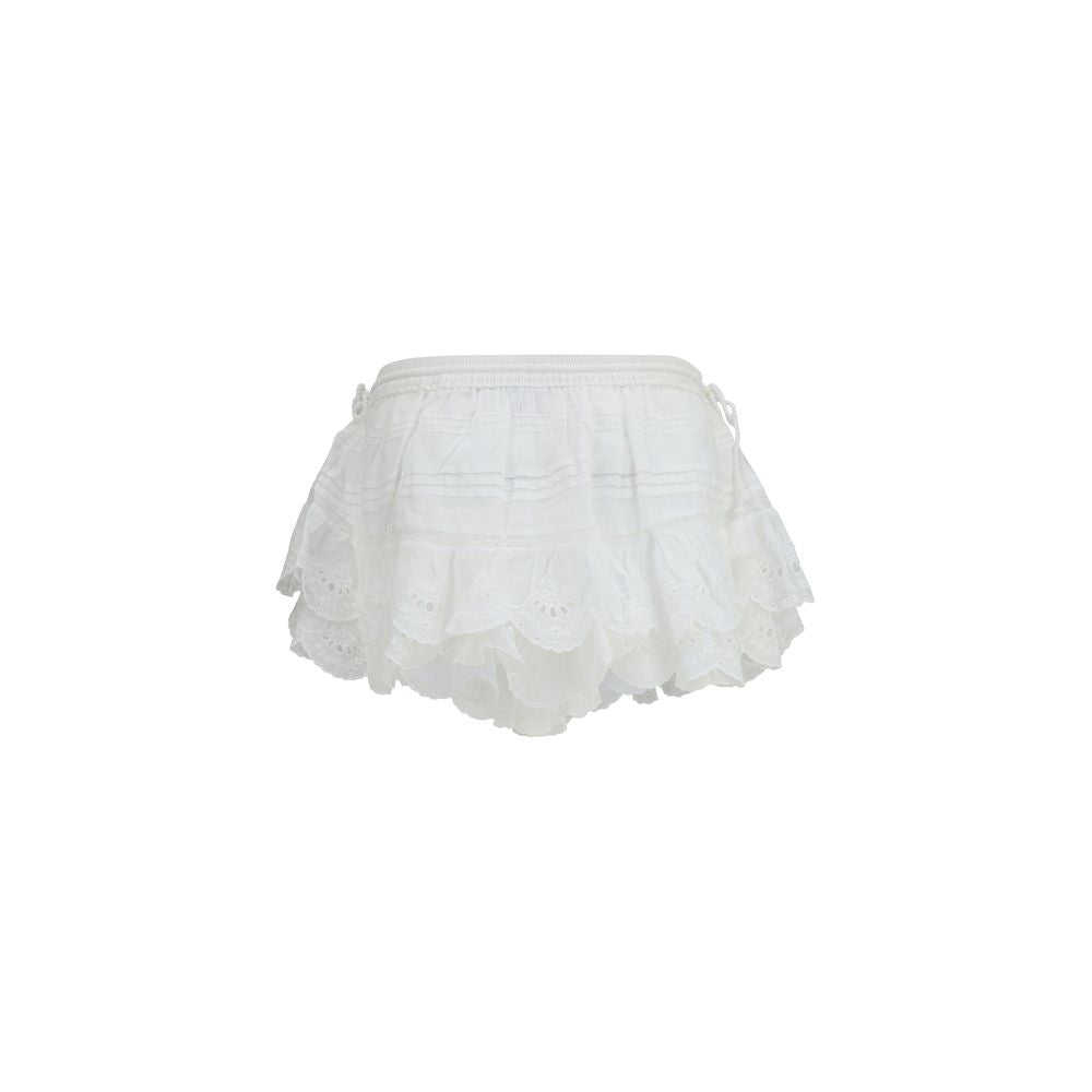 Isabel Marant Étoile White Cotton Bermuda Women's Shorts