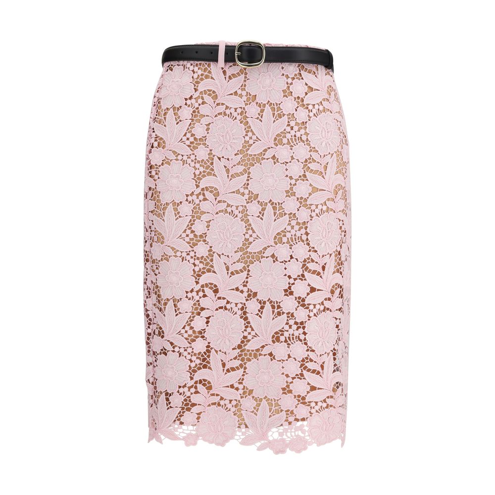 Self-Portrait Multicolor Polyester Midi Women's Skirt