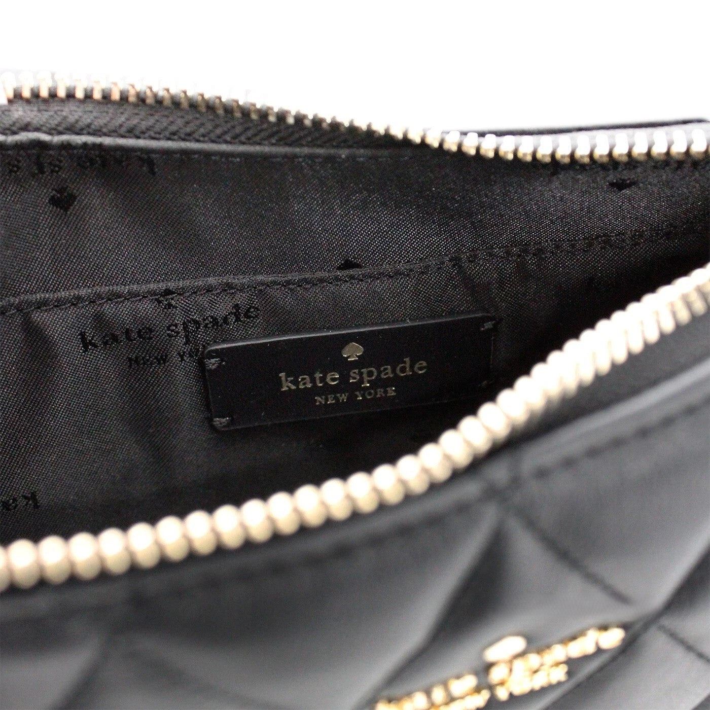 Kate Spade Kate Spade Carey Small Black Quilted Leather Zip Top Crossbody Women's Bag