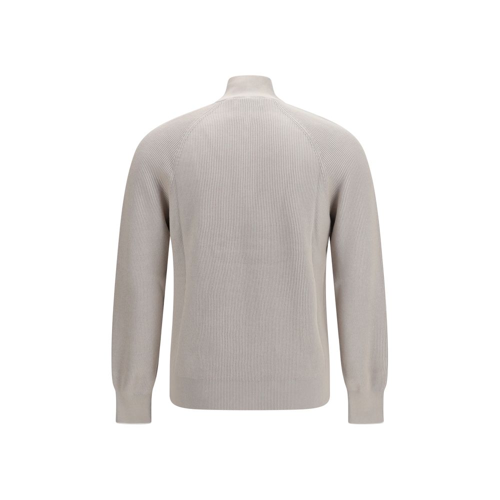 Brunello Cucinelli Beige Cotton Men's Sweatshirt