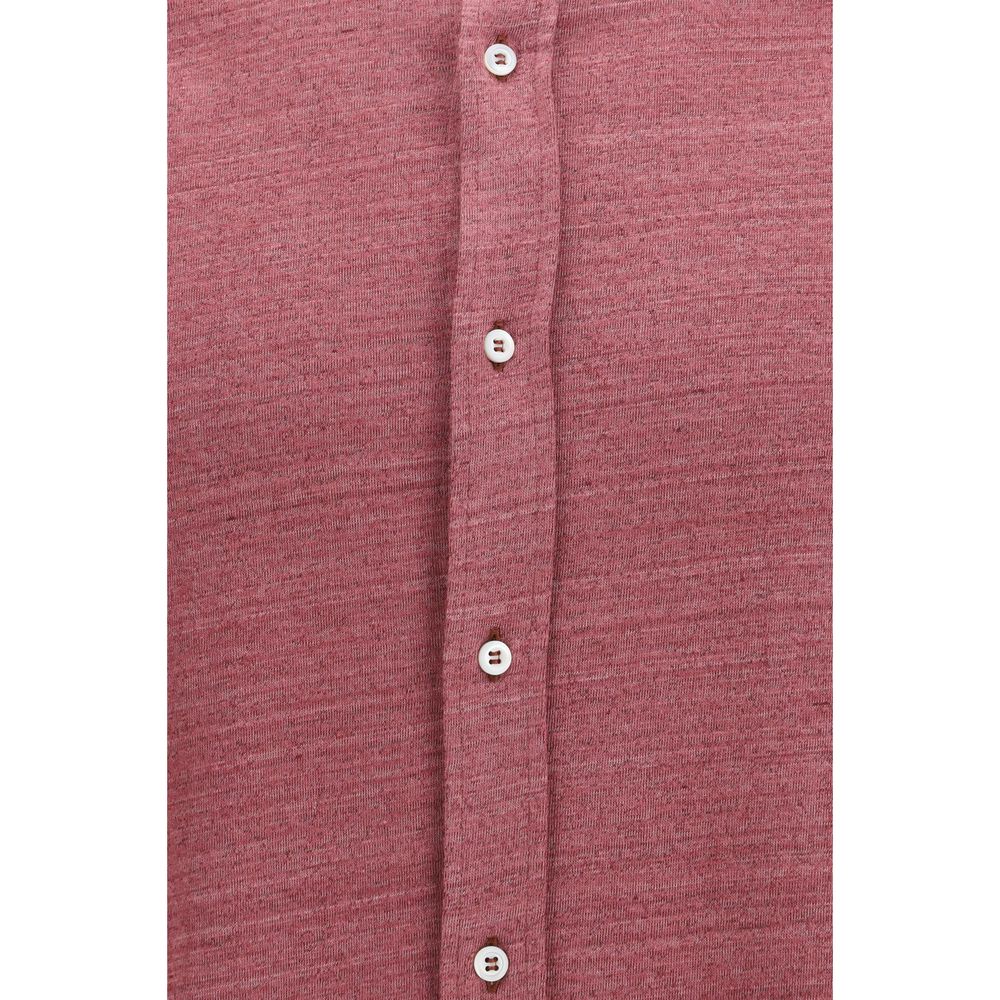 Brunello Cucinelli Multicolor Linen Men's Shirt