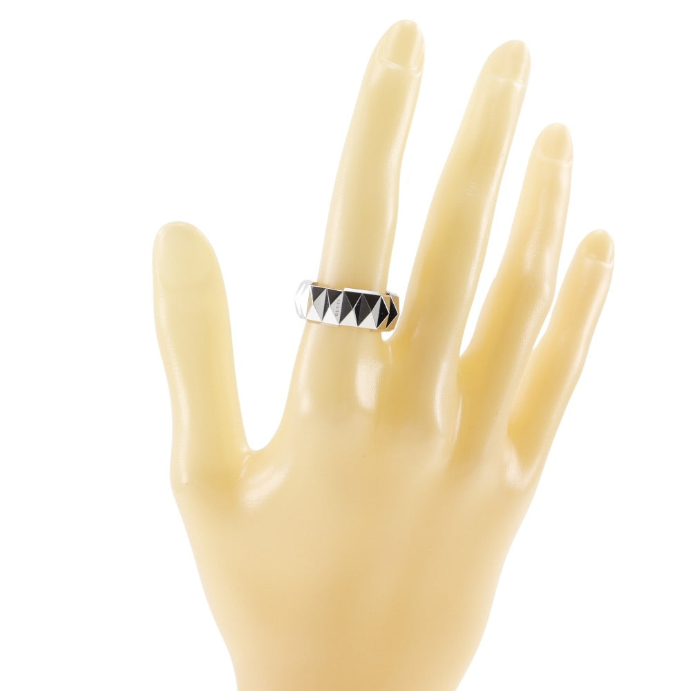 Gucci Link To Love Silver White Gold Ring Jewelry (Pre-Owned)