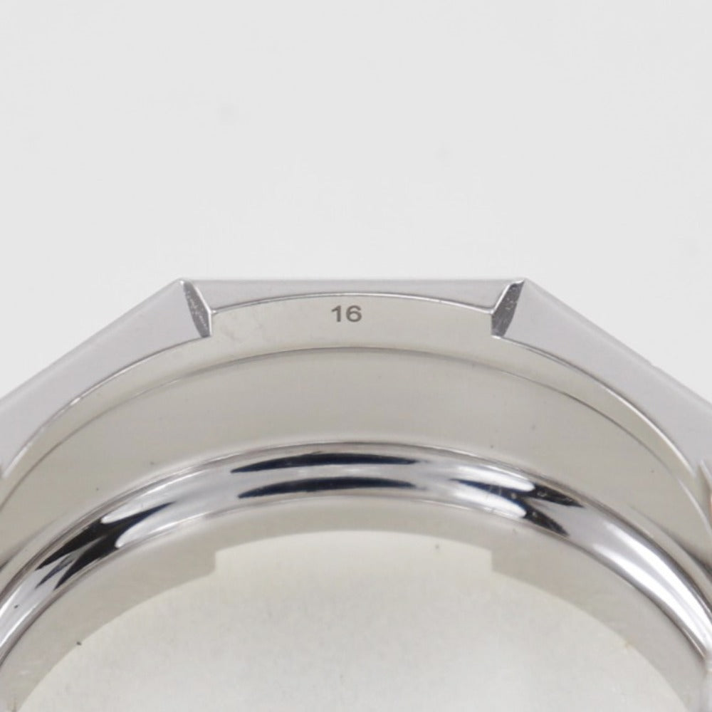 Gucci Link To Love Silver White Gold Ring Jewelry (Pre-Owned)
