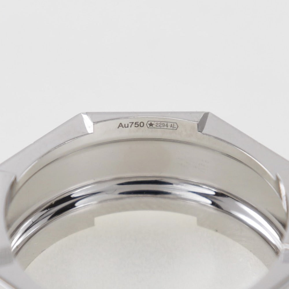 Gucci Link To Love Silver White Gold Ring Jewelry (Pre-Owned)