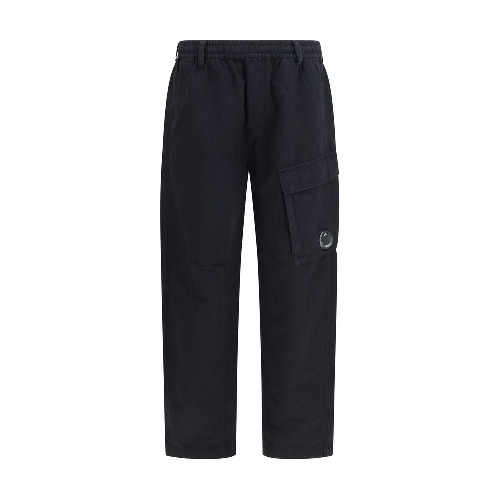 C.P. Company Black Cotton Cargo Men's Pants