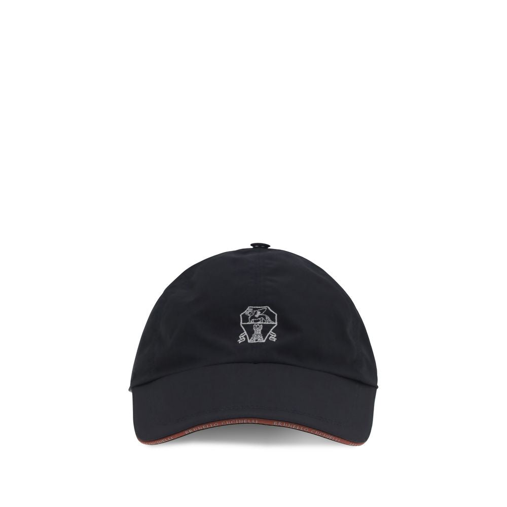 Brunello Cucinelli Blue Cotton Cap (Baseball Men's Hat)