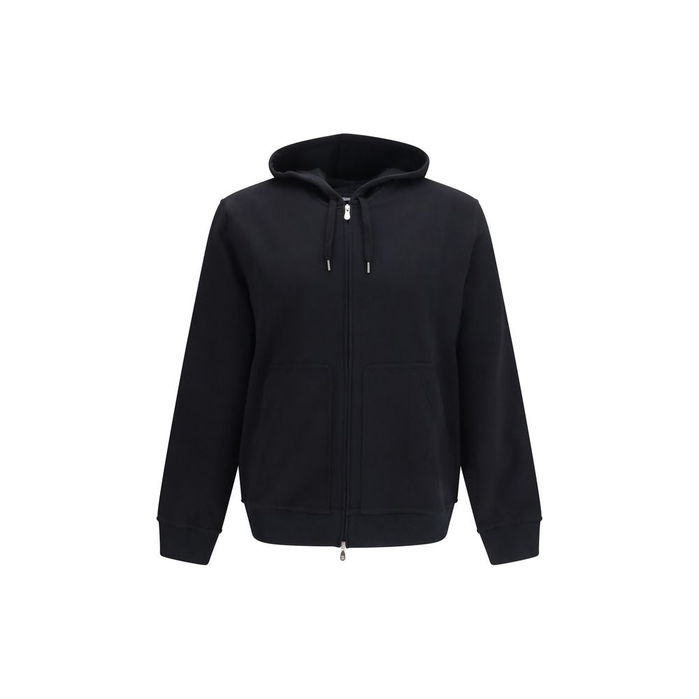 Brunello Cucinelli Black Cotton Men's Sweatshirt