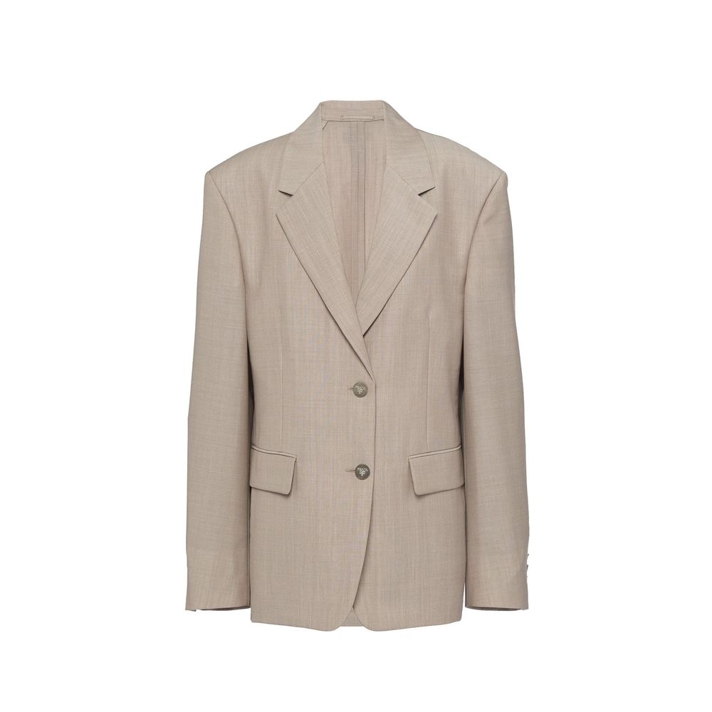 Prada Beige Mohair Women's Blazer
