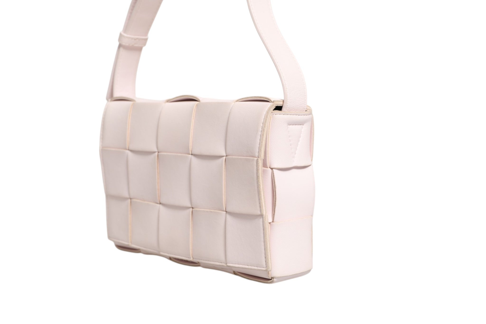 Bottega Veneta Pink Intrecciato Cassette Shoulder Women's Bag (Pre-Owned)
