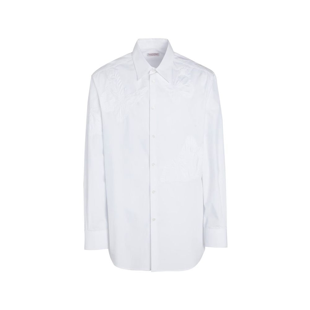 Valentino White Cotton Dress Men's Shirt