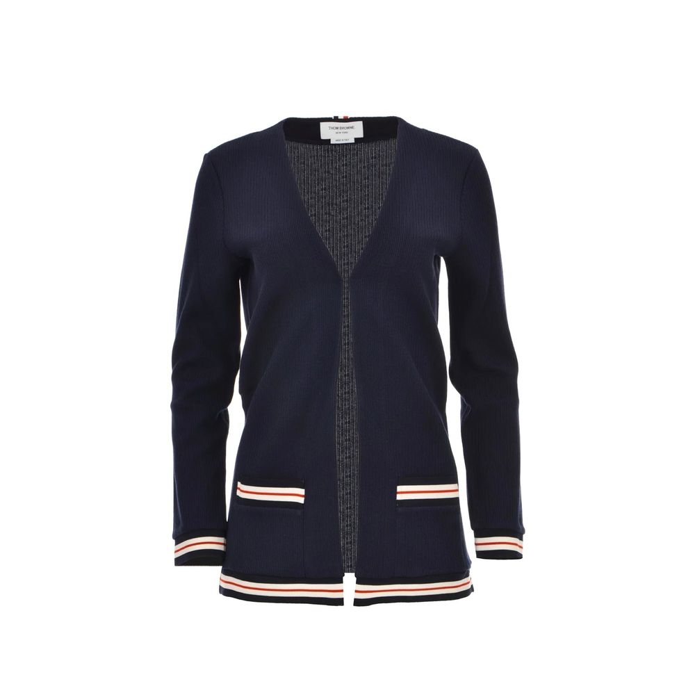 Thom Browne Blue Cotton Women's Cardigan