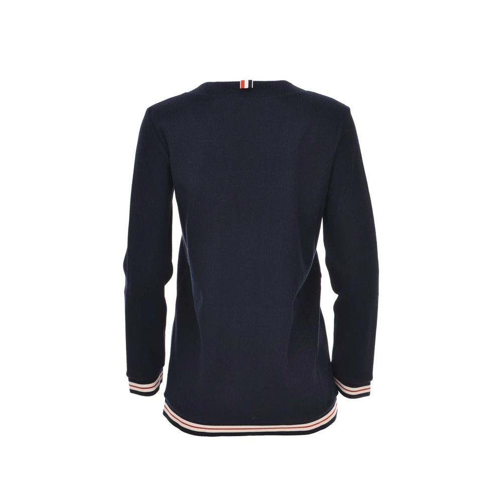 Thom Browne Blue Cotton Women's Cardigan