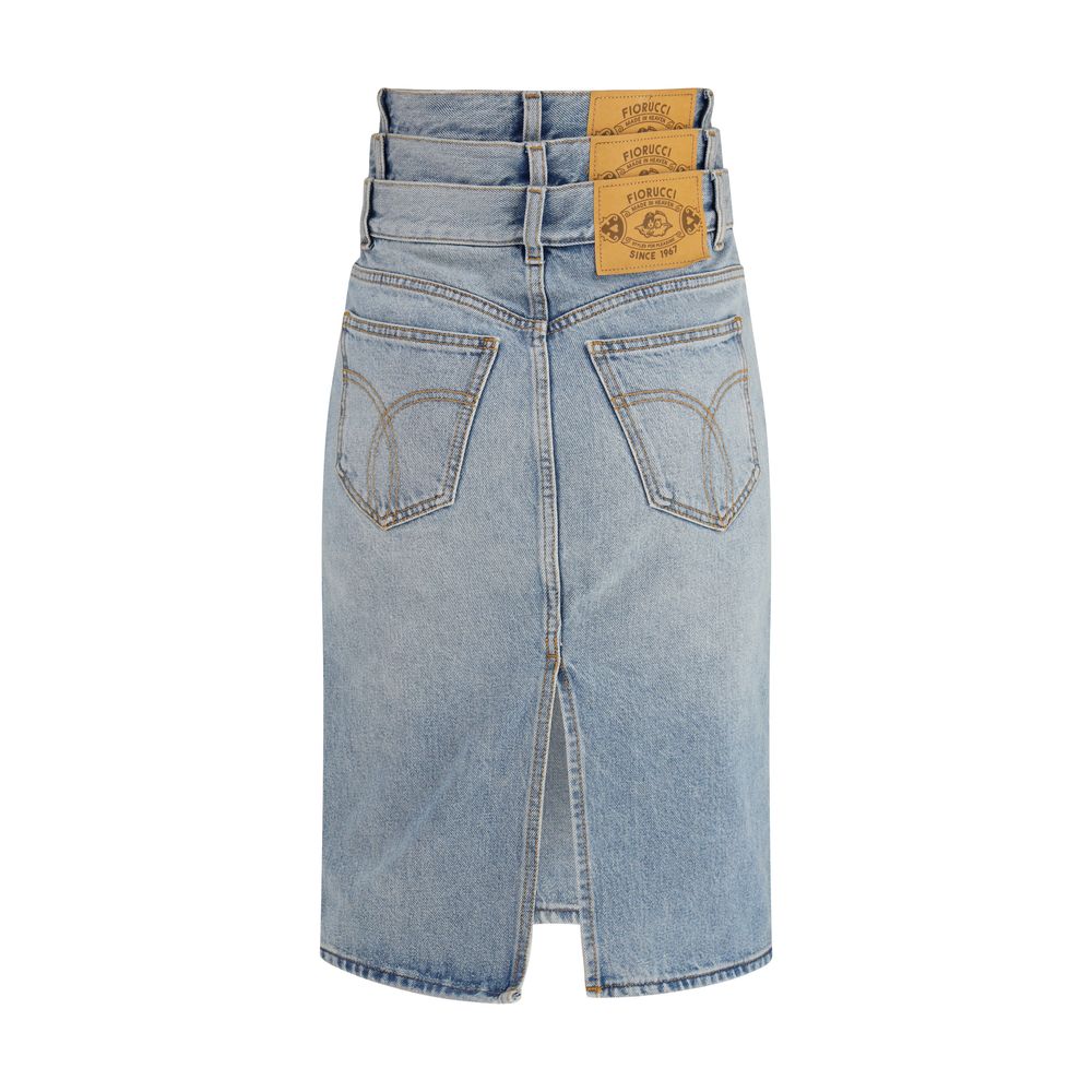 Fiorucci Blue Denim Women's Skirt