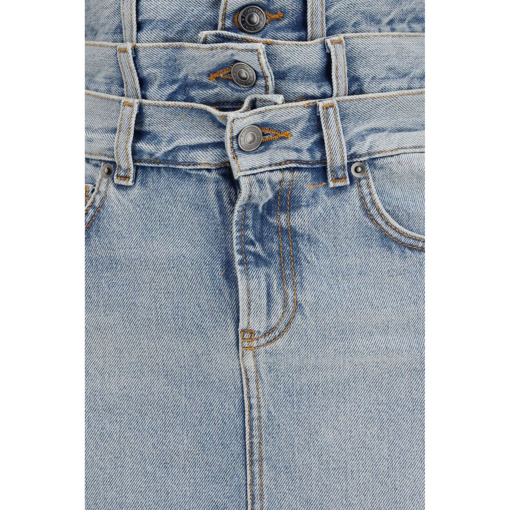 Fiorucci Blue Denim Women's Skirt