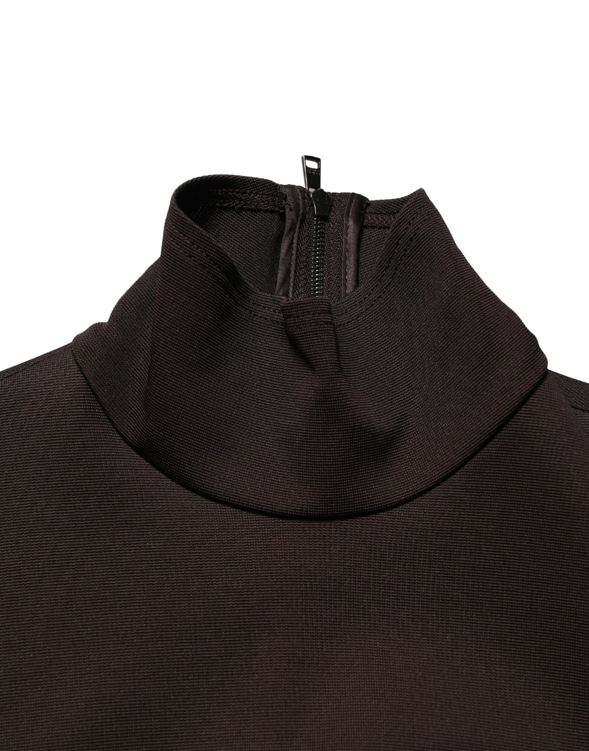 Dolce & Gabbana Brown Turtleneck Jersey Long Maxi Women's Dress (Pre-Owned)