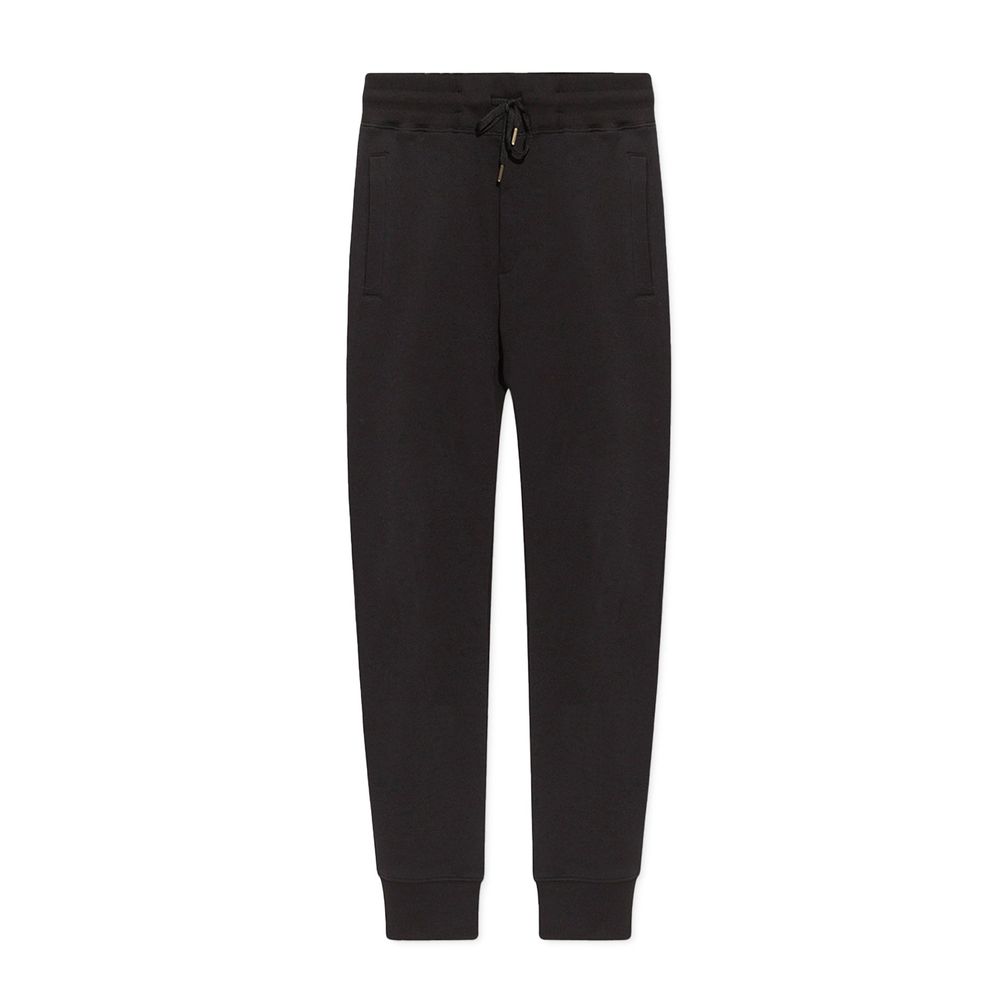 Versace Jeans Black Cotton Joggers (Workout Men's Pants)